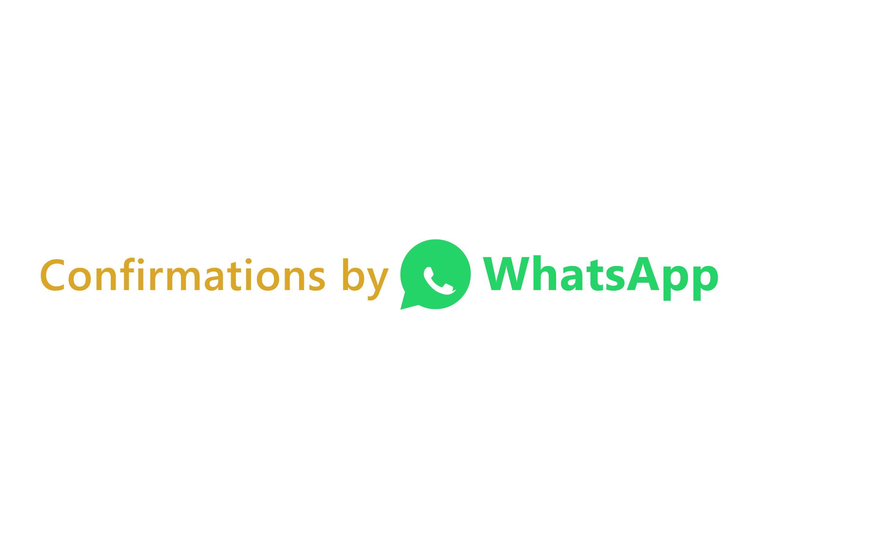 WhatsApp Confirmations